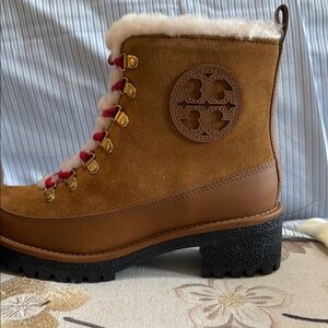 Tory Burch Women's Brown Shearling Boots